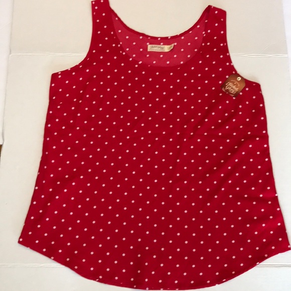 Faded Glory Tops - NWT - Red & White Polka Dot Tank